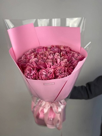 Букет 25 Пионовидных Ярких Роз Эквадор