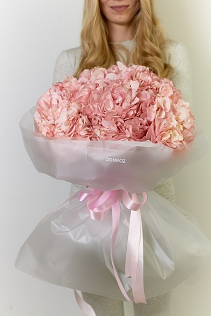 Букет 7 Гортензий розовых