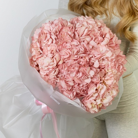 Букет 7 Гортензий розовых